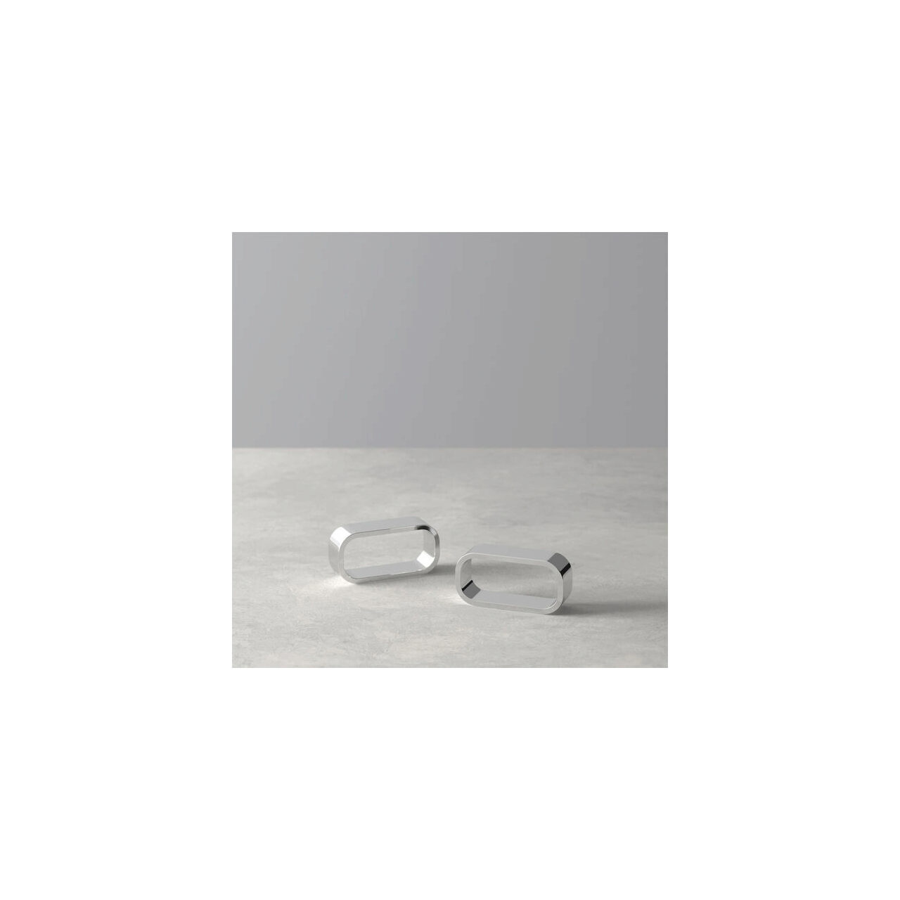 Set med 2 servettringar Villeroy & Boch Daily Line 4 cm, rostfritt stål-200104