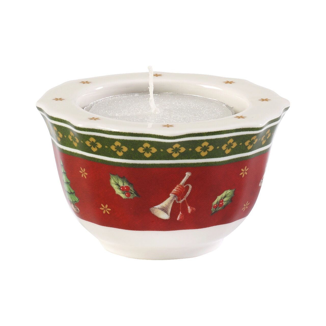 Villeroy och Boch Toy's Delight röd ljushållare, premium porslin-1485853997