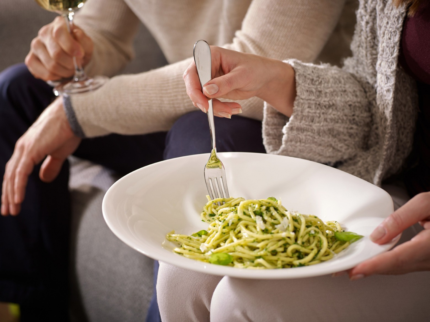 Set med 2 tallrikar för pasta/spaghetti Pasta passion-285064