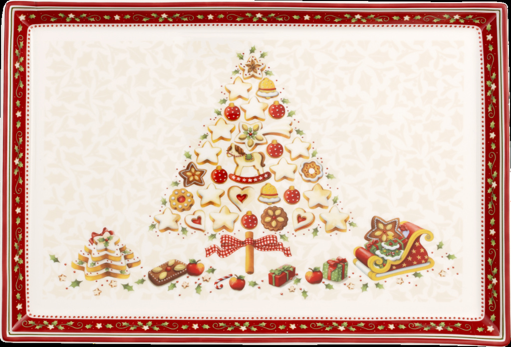 Winter Bakery Delight rektangulär bakelsestallrik, stor Villeroy & Boch-1486122850