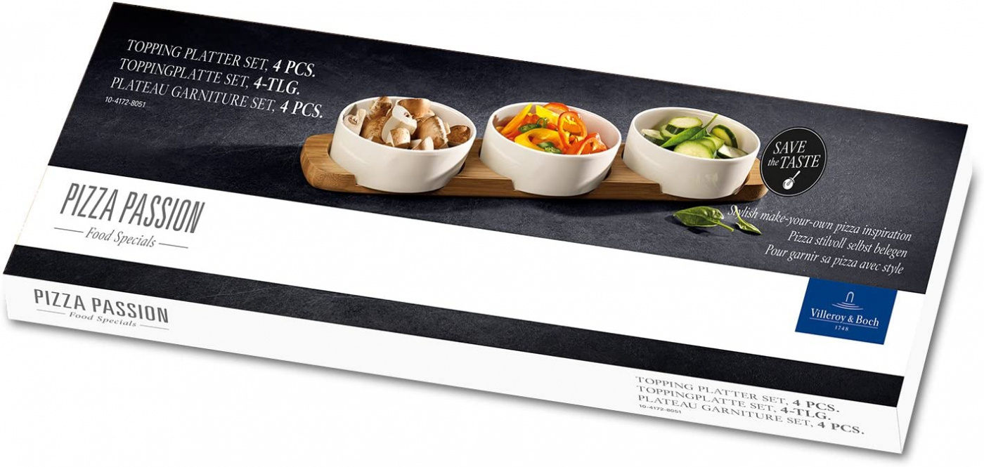 Villeroy & Boch Pizza Passion serveringsskålar, 4 delar, 1041728051