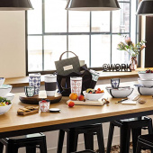 Villeroy & Boch To Go Indigo mugg 350 ml, premium porslin/silikon, blå/vit-337732 Villeroy & Boch To Go Indigo mugg 350 ml, premium porslin/silikon, blå/vit-337732