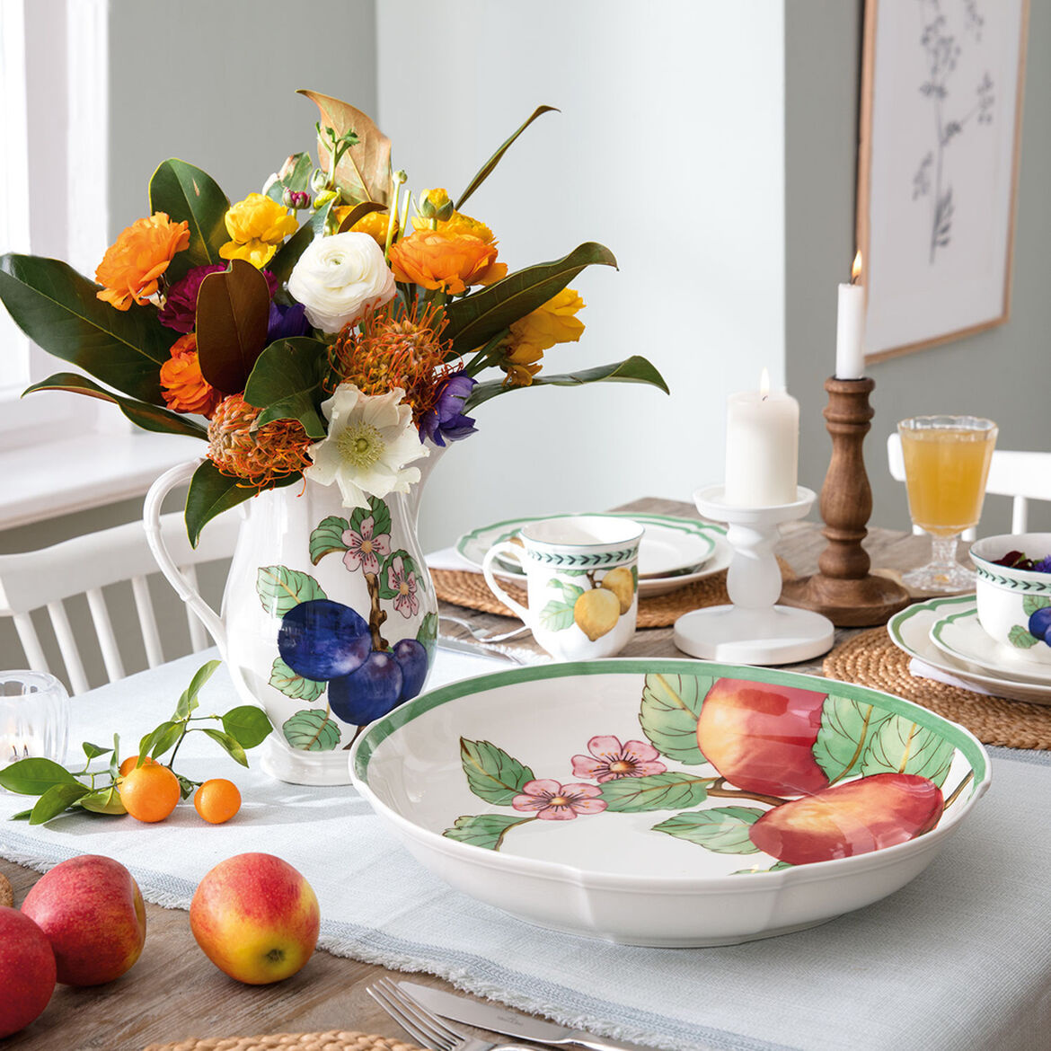 French Garden Modern Fruits Bowl platt äpple LB, Villeroy och Boch - 1042473383