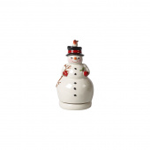 Villeroy & Boch Nostalgisk melodi snögubbe julspeldosa, Vit, porslin, 8 x 8 x 15 cm, 1486406303 Villeroy & Boch Nostalgisk melodi snögubbe julspeldosa, Vit, porslin, 8 x 8 x 15 cm, 1486406303