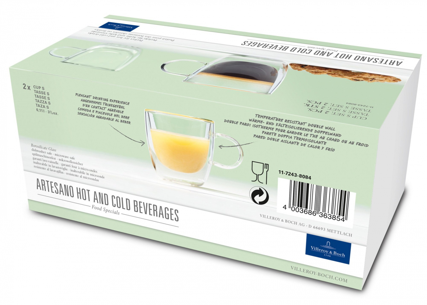 Set med 2 koppar Villeroy & Boch Artesano Hot&Cold Beverages S,110 ml-363854