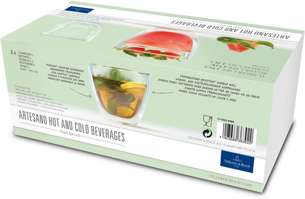 Artesano Hot & Cold Beverage Tumbler 2-Pack, 420 ml-363922