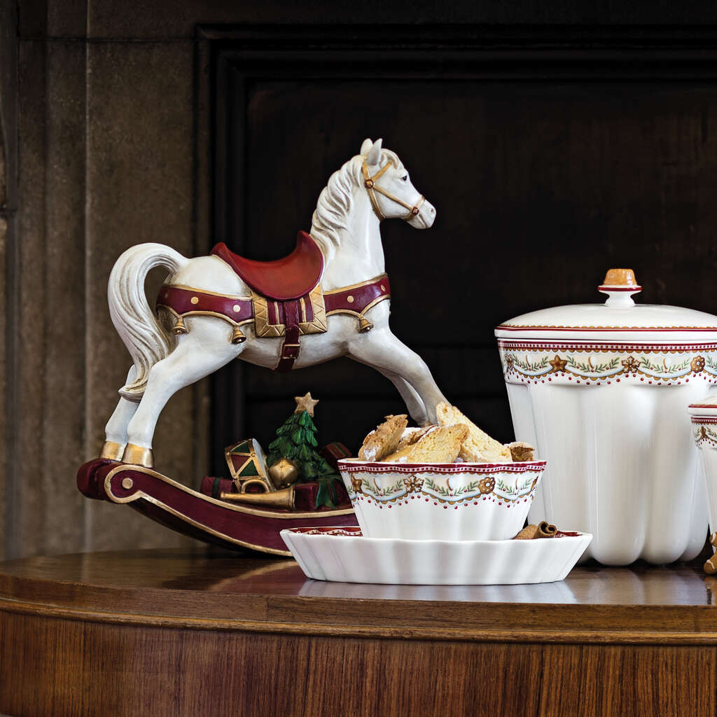 Villeroy&Boch Winter Collage-tillbehör: Gung-häst XL, harts, handmålad, 3593910004