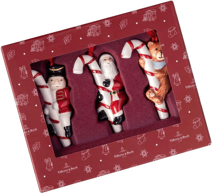 Villeroy & Boch Nostalgiska Ornament polkagrisar, 3 st., porslin, 1483316690
