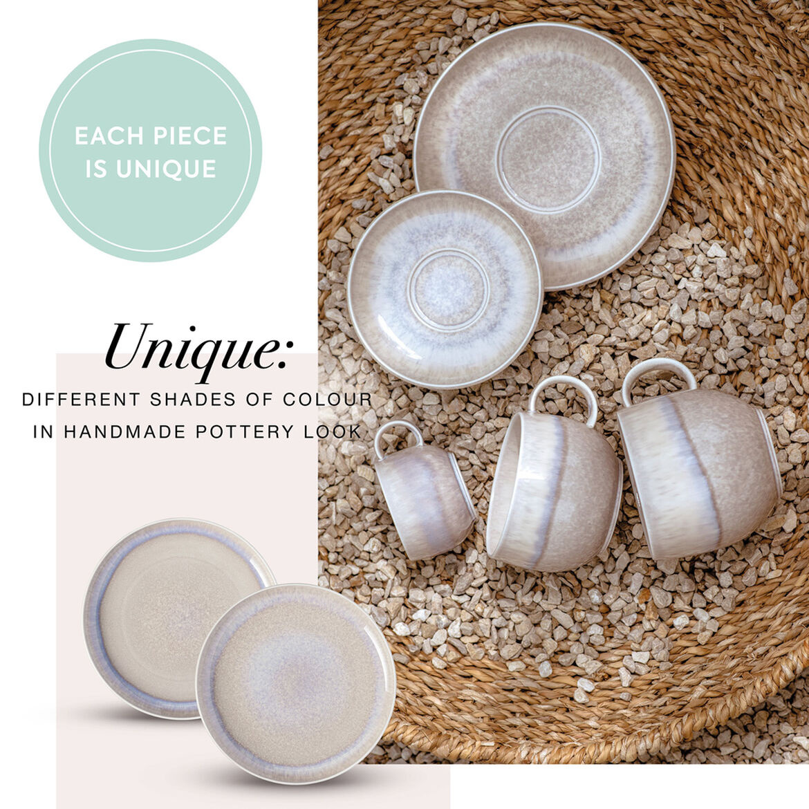 Perlemor Sand Mugg set 2st. Villeroy och Boch - 1951728403