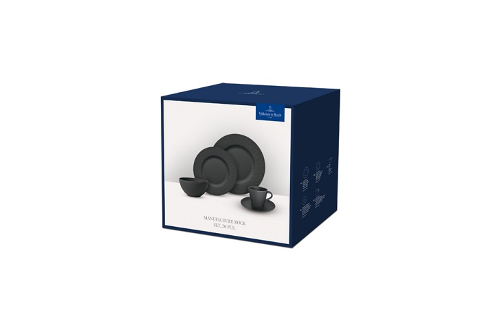 Villeroy and Boch Manufacture Rock servisset 20 stycken, 1042397335