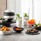 Villeroy & Boch - La petite Boule svart & vit, 14 x 14 cm, 1016669052 Villeroy & Boch - La petite Boule svart & vit, 14 x 14 cm, 1016669052