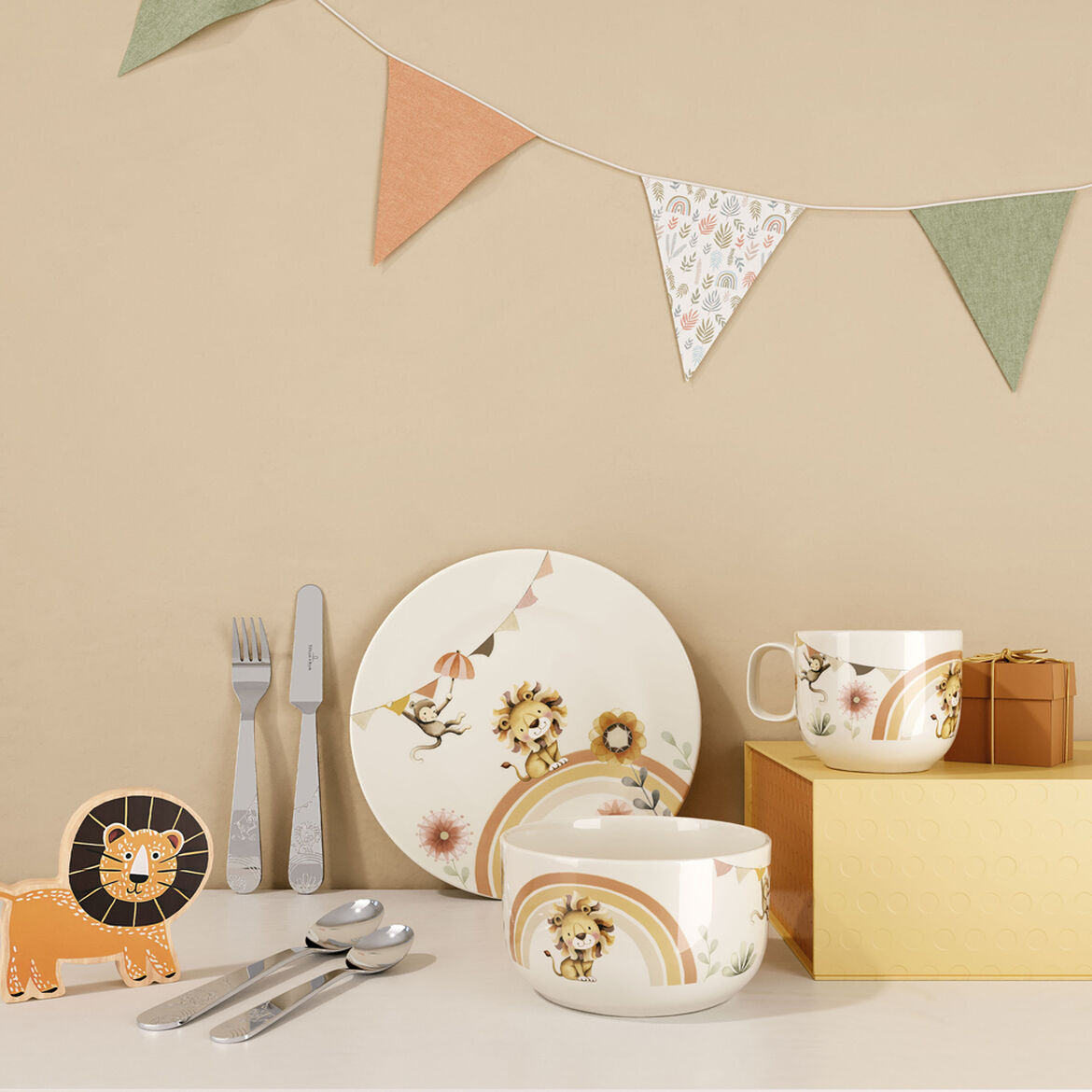 Roar like a Lion Barnporslin set 7 st. Villeroy och Boch - 1486738435