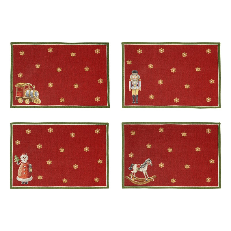 Villeroy&Boch Toy's Delight Anniversary Set – Gobelängunderlägg, 4 st., 480 x 320 x 2 mm, 1485856119
