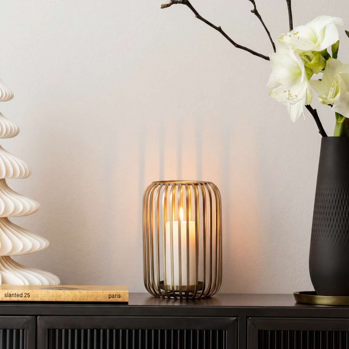 Villeroy och Boch Christmas Chic Hurricane-lampa guld 180 x 180 x 225 mm-1486777424