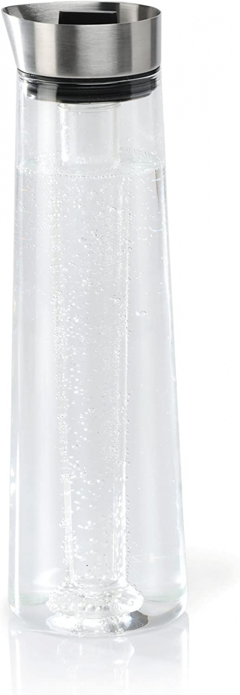 Blomus Acqua Cool vattenkaraff 1,2 liter med hällpip i rostfritt stål och kylpinne, 63478