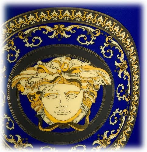 Versace by Rosenthal Medusa blå 18 cm vas-14091-409620