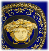 Versace by Rosenthal Medusa blå 18 cm vas-14091-409620 Versace by Rosenthal Medusa blå 18 cm vas-14091-409620