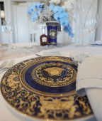 Versace Medusa Blue vas 26 cm-14091-26026 Versace Medusa Blue vas 26 cm-14091-26026