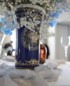 Versace Medusa Blue vas 26 cm-14091-26026 Versace Medusa Blue vas 26 cm-14091-26026