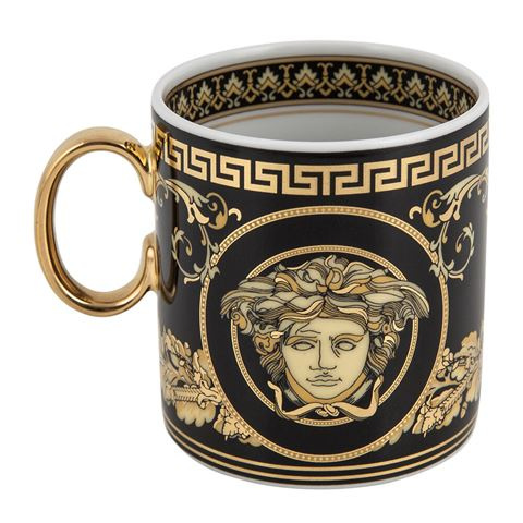 Versace Virtus Gala espressokopp med svart fat, 19335-14715