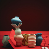 Miniatyrvaser Fossil 9 cm, Rosenthal- 1358142632426009 Miniatyrvaser Fossil 9 cm, Rosenthal- 1358142632426009