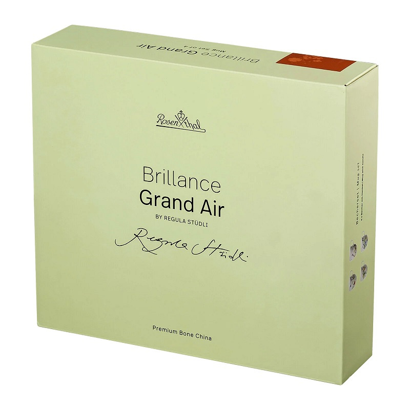 Rosenthal Brillance Grand Air Set med 4 muggar i benporslin med handtag 340 ml , 574547