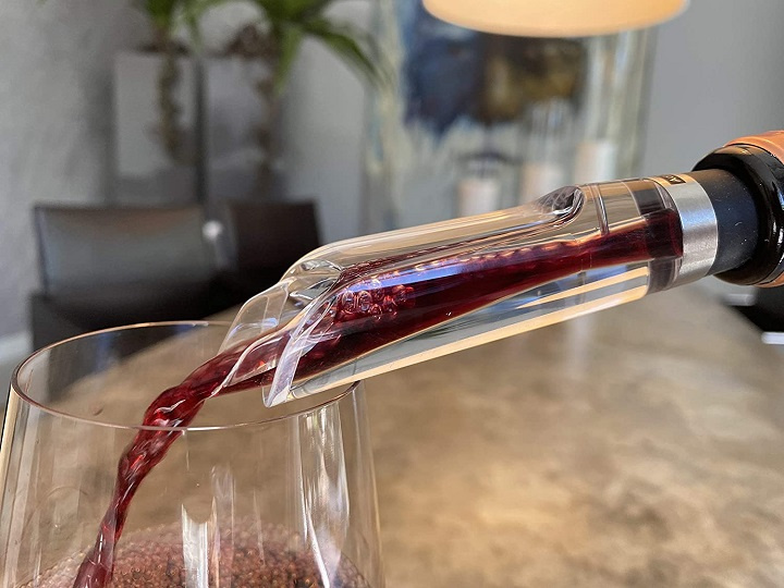 AdHoc Vinluftare med hällpip 5x17,5 cm Svart, VA10