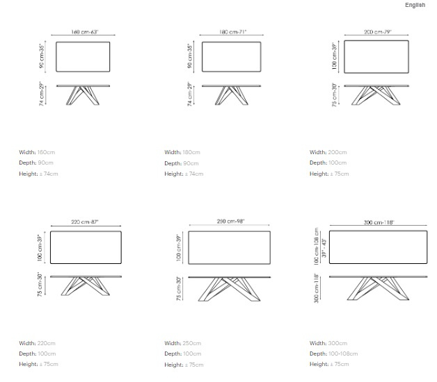 Bord Big Table, Bonaldo