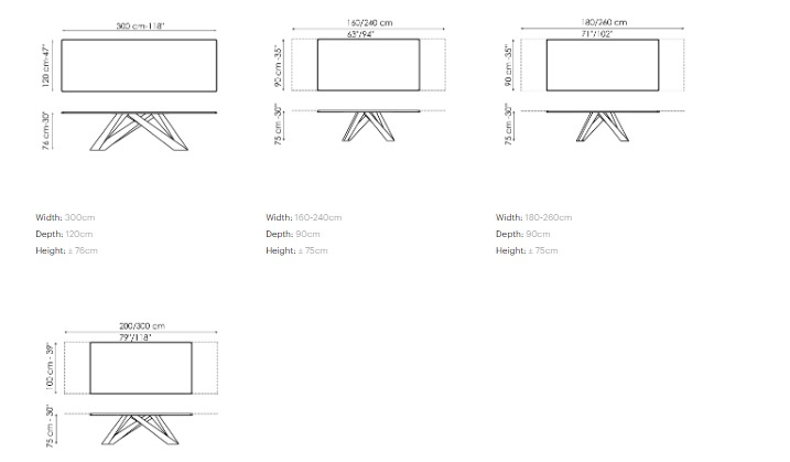 Bord Big Table, Bonaldo