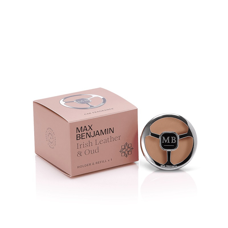 Max Benjamin Car Doft Dispenser - Irish Leather & Oud, RB-CF10