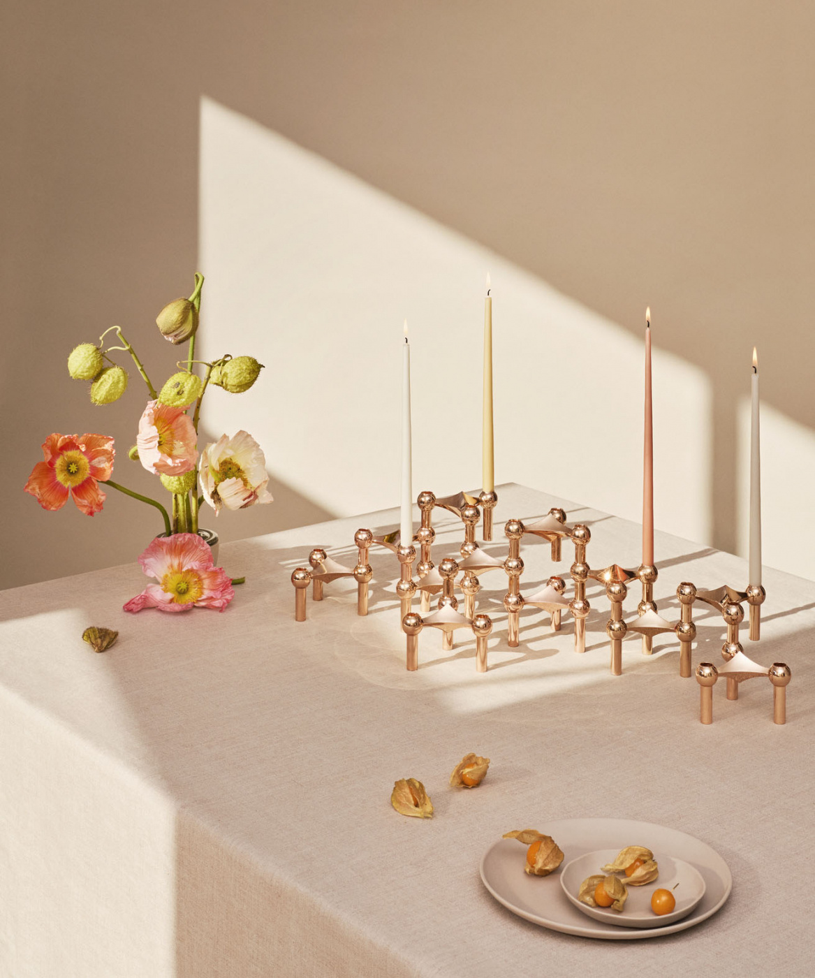 Box m/6 st ljus Dammig ros av Ester&Erik - STOFF Nagel, 36008