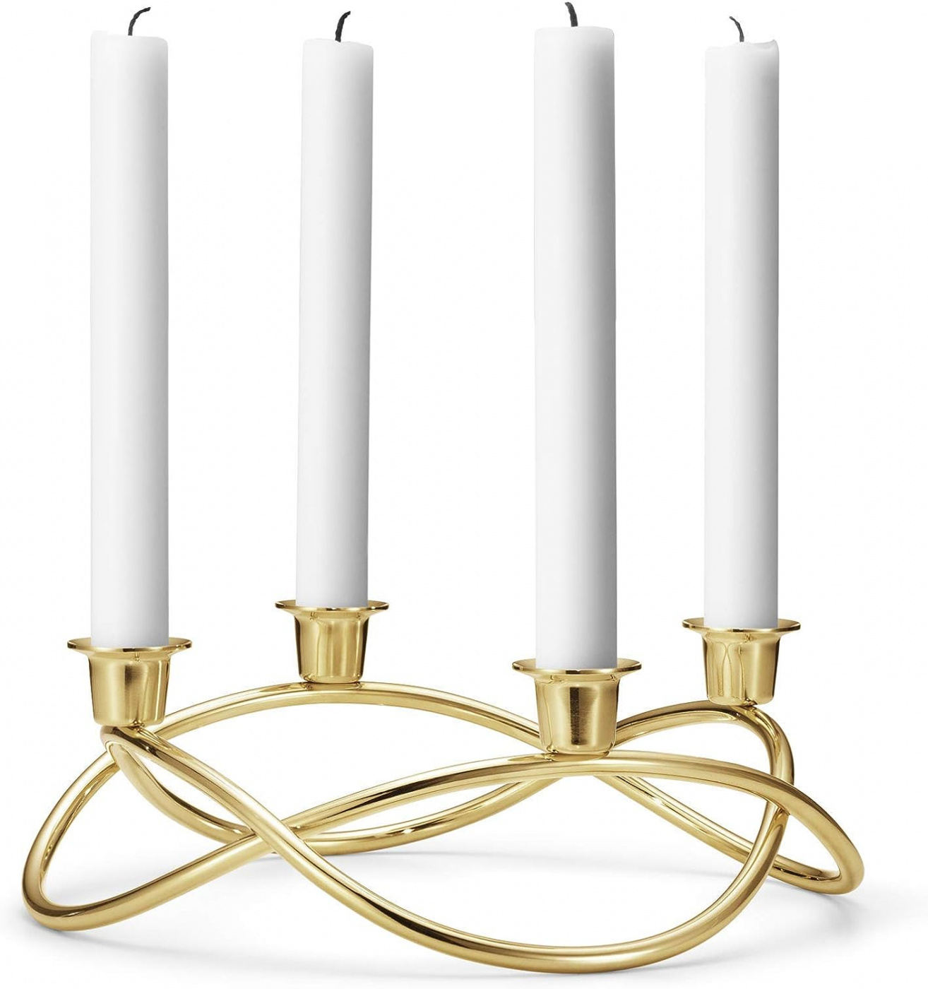Season ljusstake 18 KT. guldpläterat rostfritt stål- Georg Jensen, 3586480