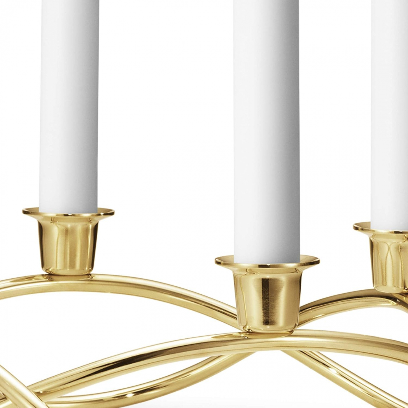 Season ljusstake 18 KT. guldpläterat rostfritt stål- Georg Jensen, 3586480