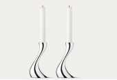 Cobra ljusstake, liten, 2 st, Georg Jensen- 3586694 Cobra ljusstake, liten, 2 st, Georg Jensen- 3586694