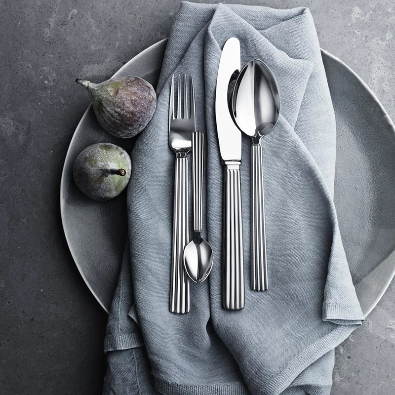 Georg Jensen BERNADOTTE 16-delars set (4x 011, 012, 017, 033), Rostfritt stål - 3609516