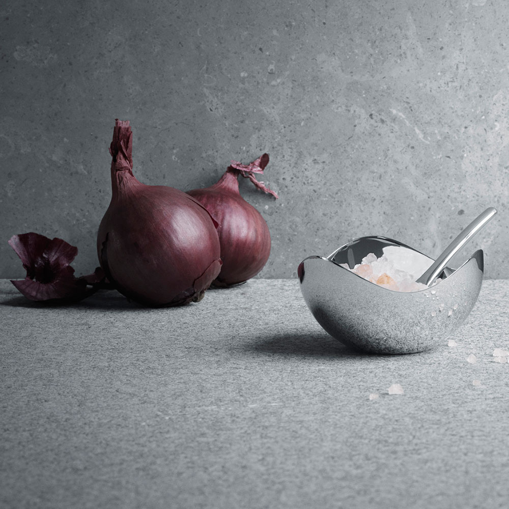 Bloom saltkällare med sked - Georg Jensen, 3586225