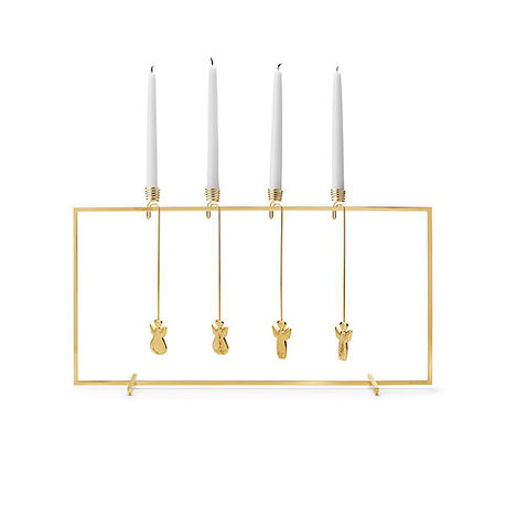 Georg Jensen Julsamlarram 18kt guldpläterat rostfritt stål - 10009112