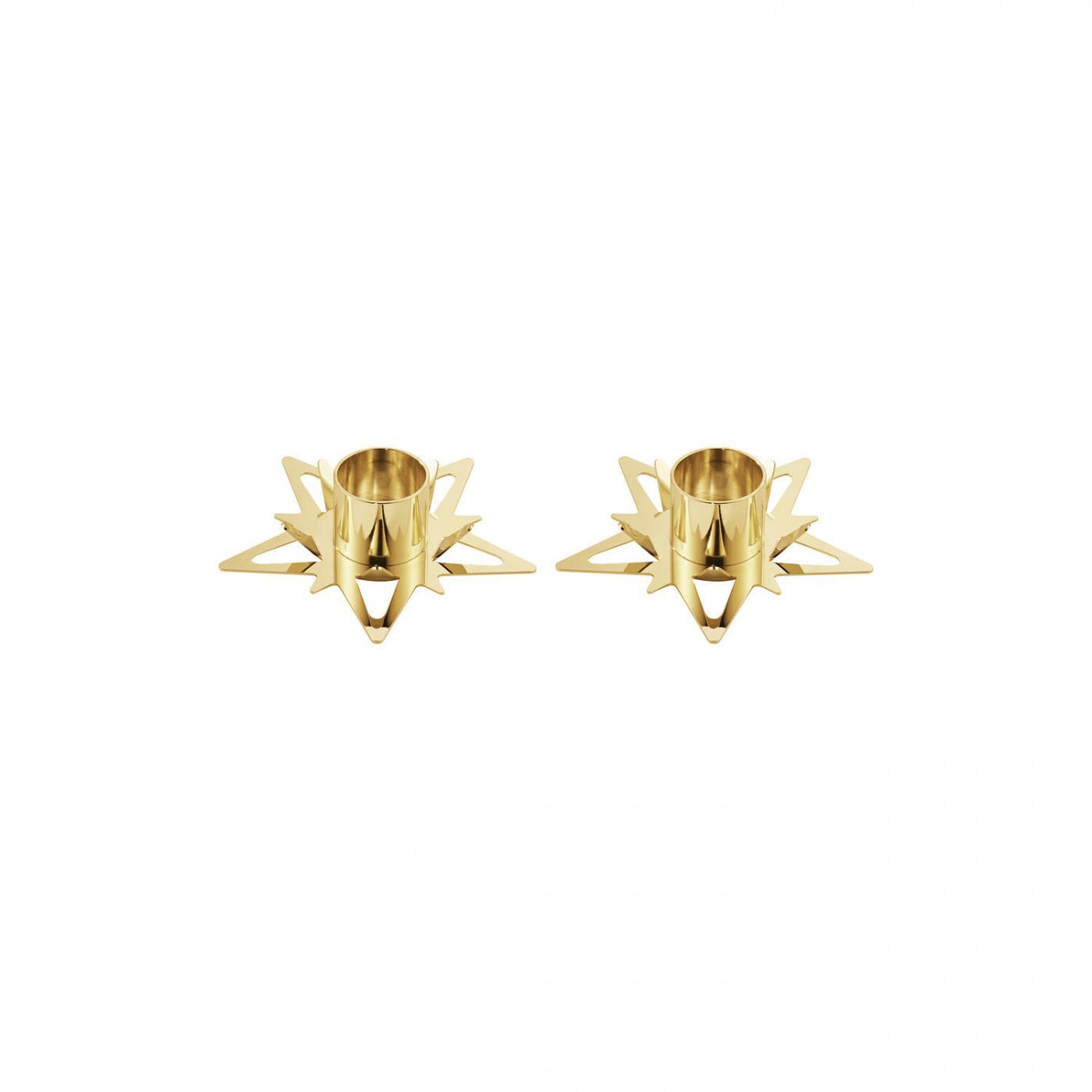 Georg Jensen Klassisk julstjärna taper ljusstake, 2 st - 10019321