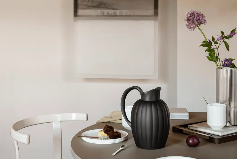 Georg Jensen Bernadotte Termokanna, Midnattssvart , 1L, 10019591