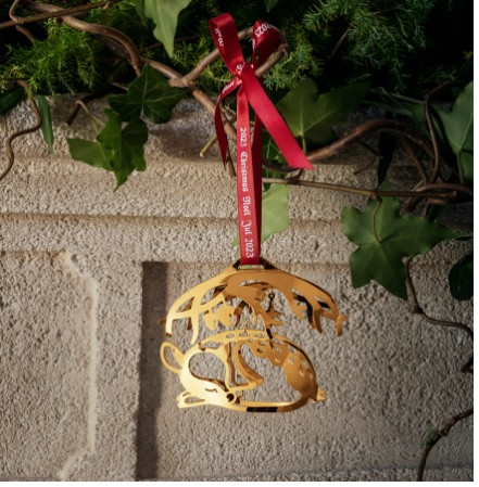 Georg Jensen 2023 Julmobil - sovande rådjur - 10020143