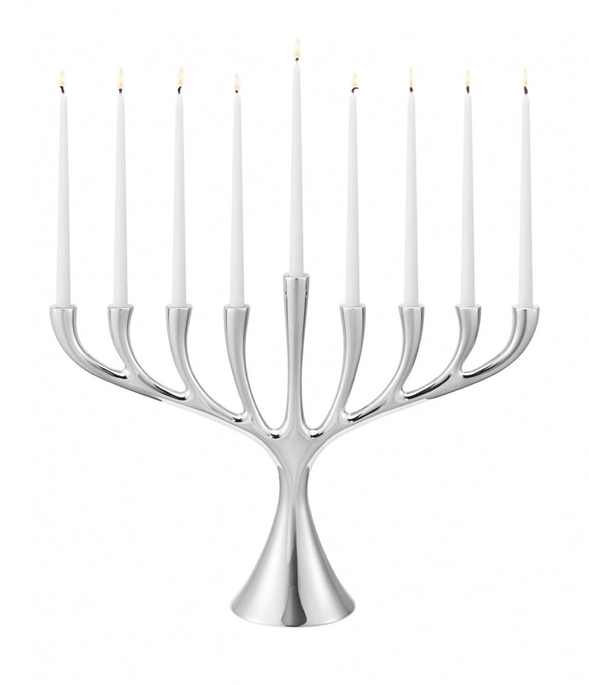 Georg Jensen COBRA Menorah ljusstake SS spegel, Stor - 10020221