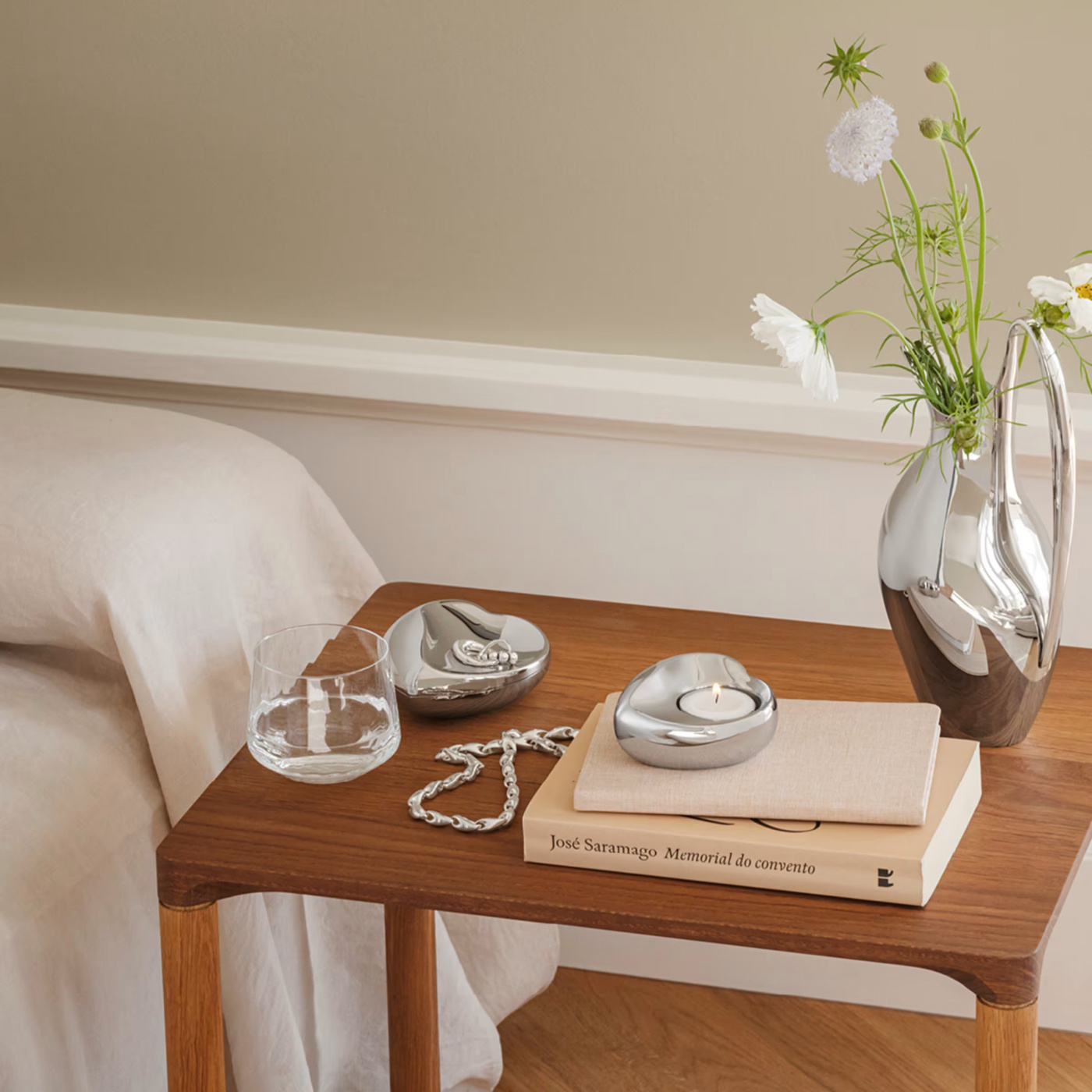 Georg Jensen HEART värmeljusljushållare-10020324