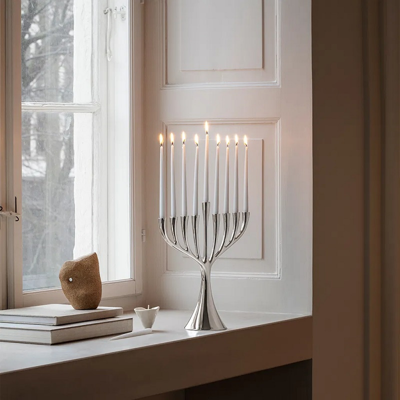 Georg Jensen HANUKKAH Menorahljus paraffinvita, 18 st, 10020367