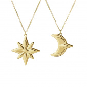 Georg Jensen 2024 Ornament Set, Star and Moon, 2st - 10020397 Georg Jensen 2024 Ornament Set, Star and Moon, 2st - 10020397