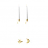Georg Jensen Christmas Collectibles 2024 Julljusstake, Star and Moon, 2st - 10020495 Georg Jensen Christmas Collectibles 2024 Julljusstake, Star and Moon, 2st - 10020495