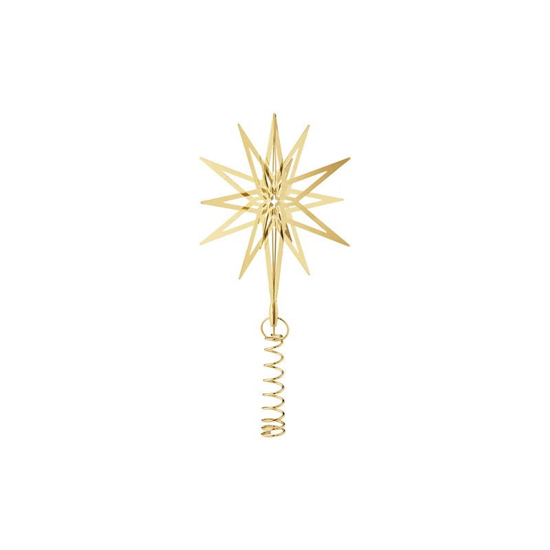 Georg Jensen julkollektion Lyra-toppstjärna, liten, guld - 10020761