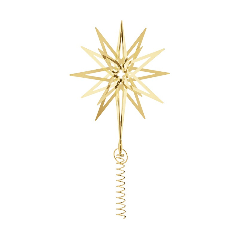 Georg Jensen julkollektion Lyra-toppstjärna, Stor, guld - 10020765