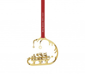 Georg Jensen Julsamlingar 2025 jul Mobil släde 1995/2025 18k guldpläterad mässing - 10020824 Georg Jensen Julsamlingar 2025 jul Mobil släde 1995/2025 18k guldpläterad mässing - 10020824