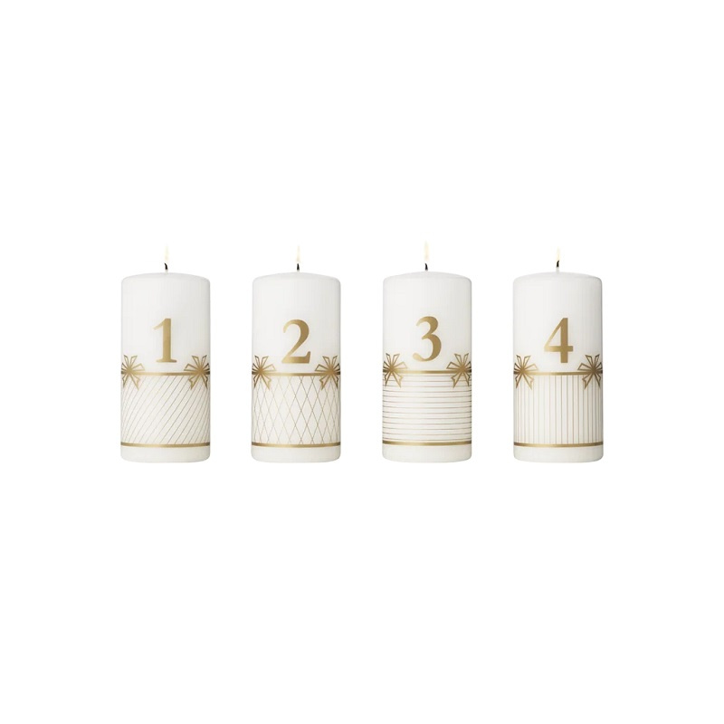 Georg Jensen Julkollektioner Adventsljus Parafin, 4 st, guld - 10020946
