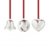 Georg Jensen CC 2026 Presentset Klocka, Boll, Hjärta, Palladiumplatta mässing, silver - 10021071 Georg Jensen CC 2026 Presentset Klocka, Boll, Hjärta, Palladiumplatta mässing, silver - 10021071